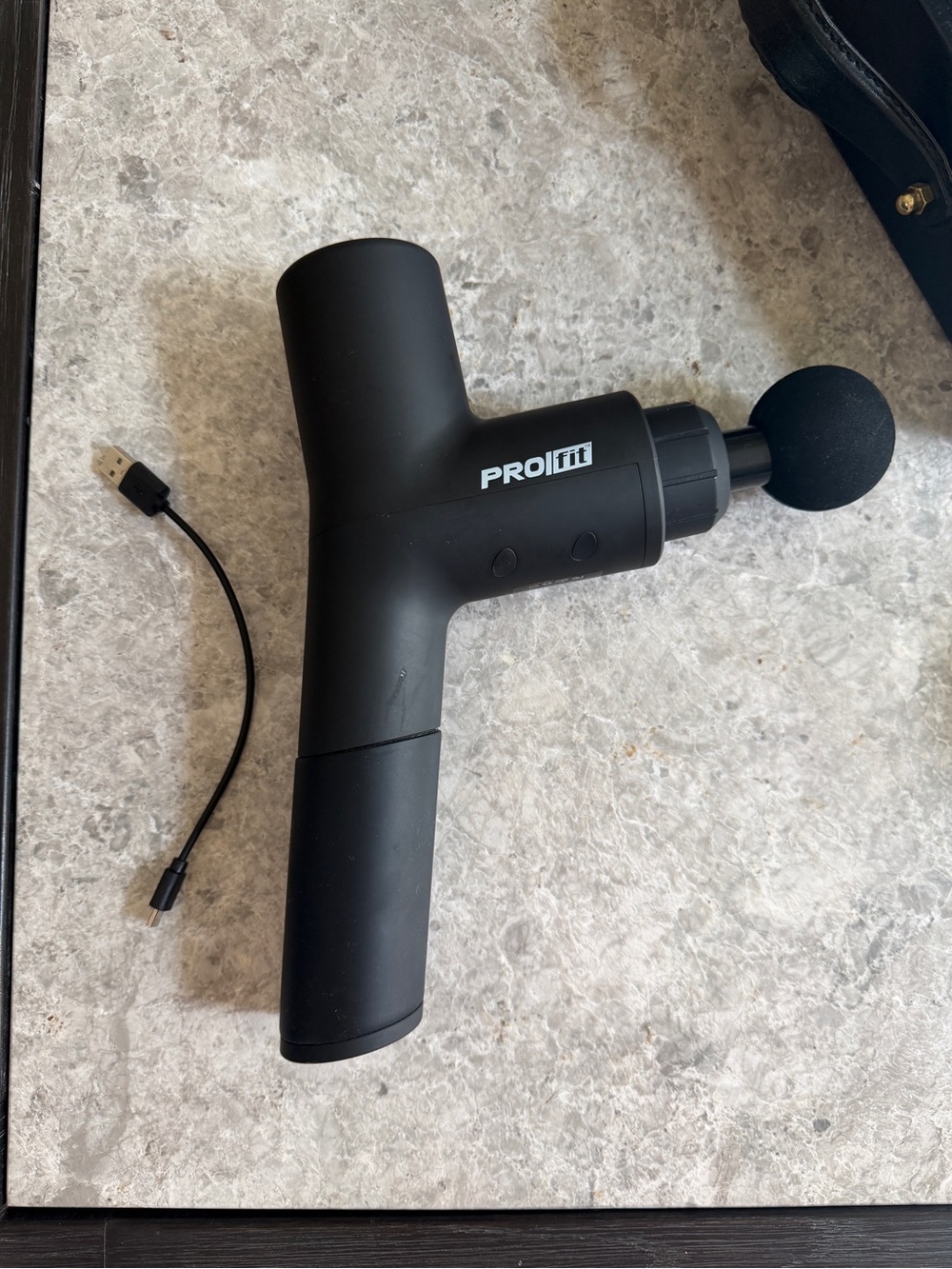 Black Percussion Massage Gun - Deep Tissue Muscle Massager
